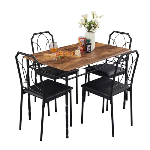 5 Piece Dining Table Set with Chairs X4021