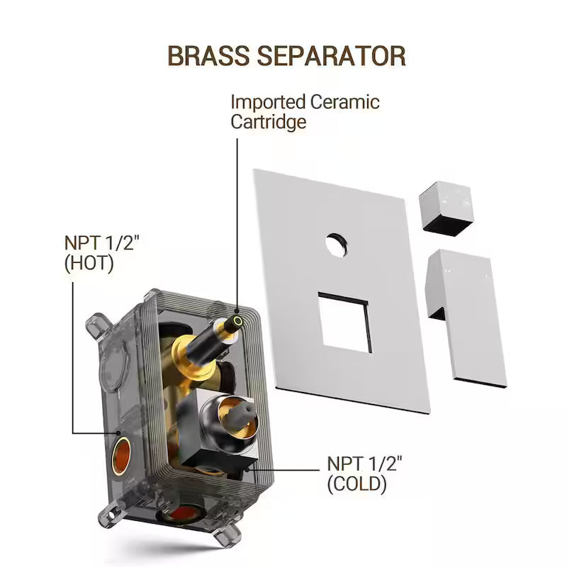 Wall-Mounted Dual Shower Heads with Handheld Shower in Brushed Nickel Q40589