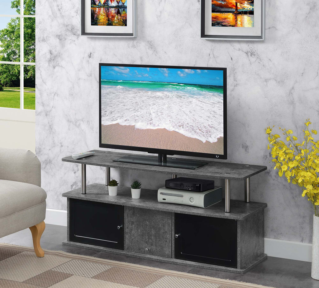 TV Stand with 3 Storage Cabinets and Shelf Q9621