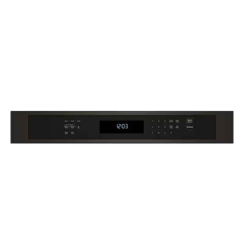 27 in. Single Electric Wall Oven with Convection Self-Cleaning in Black Stainless Steel F262