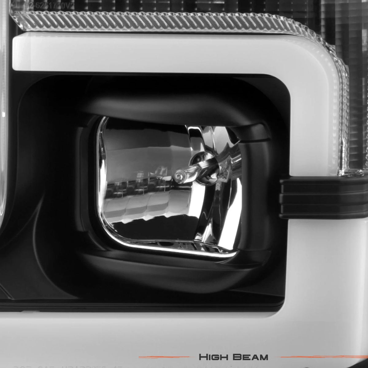 Fits 2017-2018 Ford F250 F350 F450 Superduty Black Projector Headlights B111
