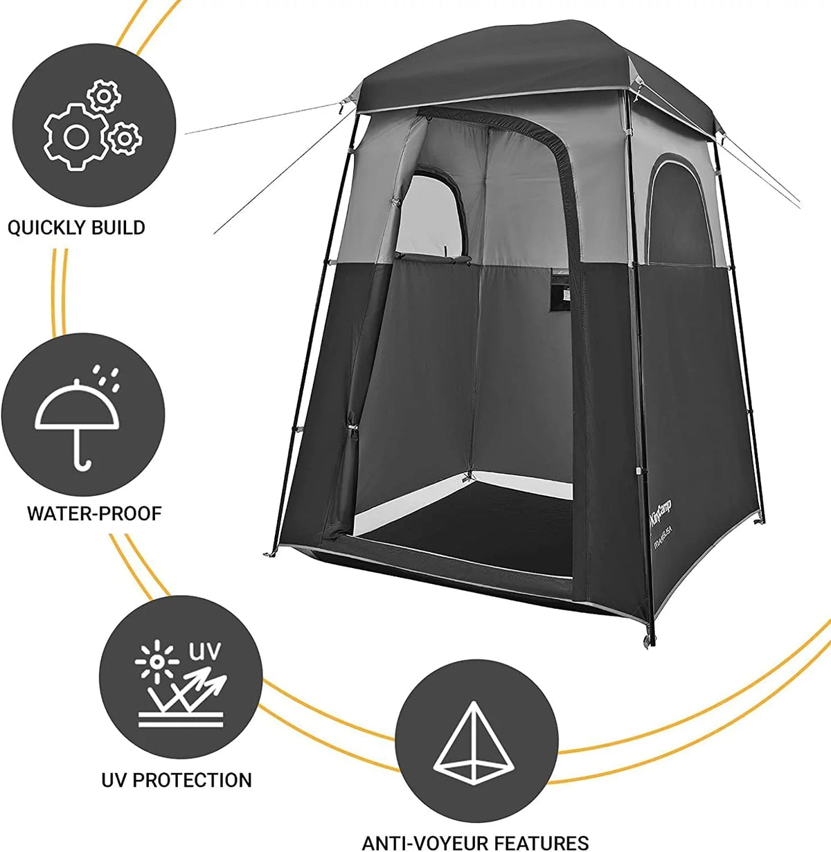 Oversized 1 Room Waterproof Camping Privacy Tent L6214