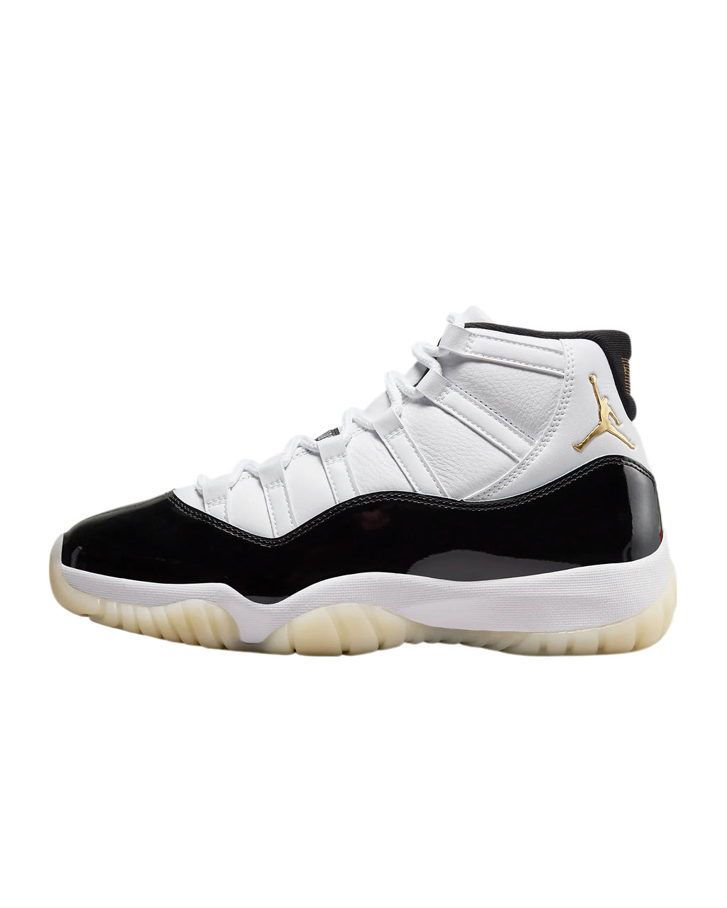 White Metallic Gold-Black Sneaker P562