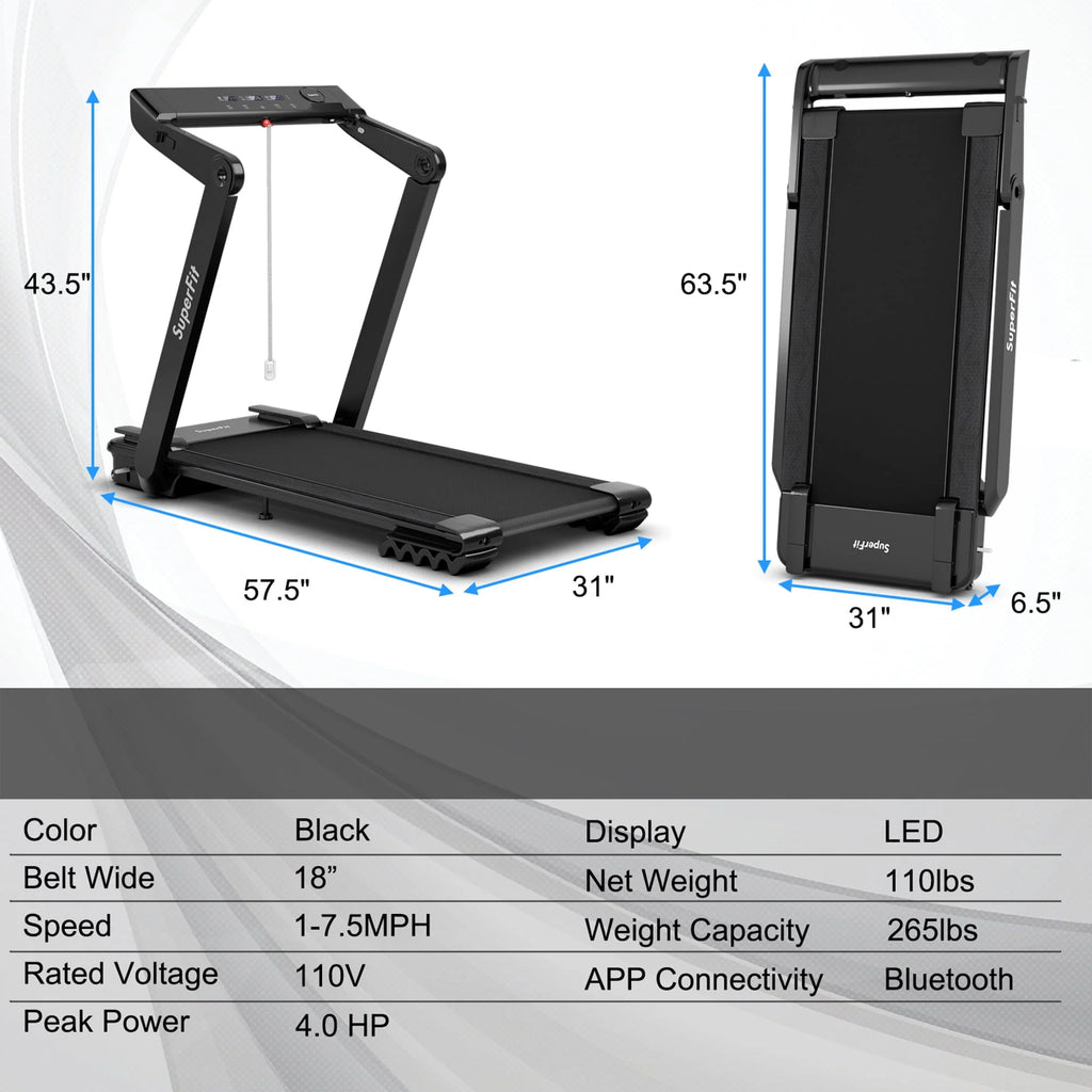 4 HP Folding Treadmill N912184