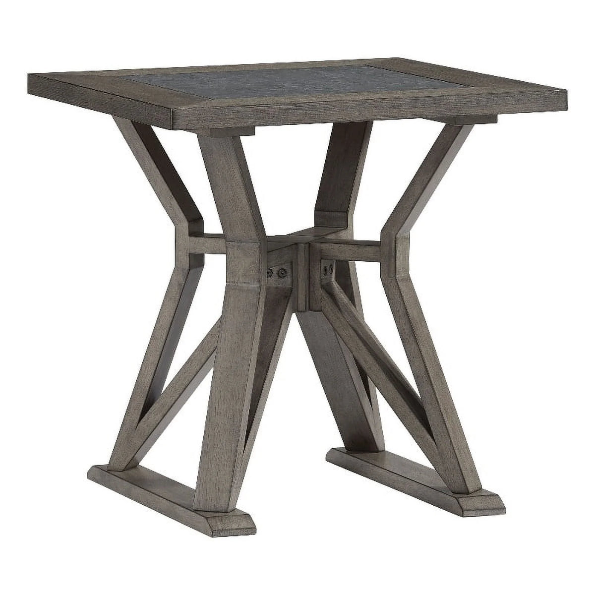 Ash Gray Engineered Wood End Table X457
