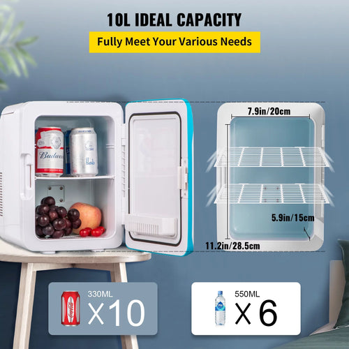 10 Liter Portable Cooler Warmer Mini Fridge Z929