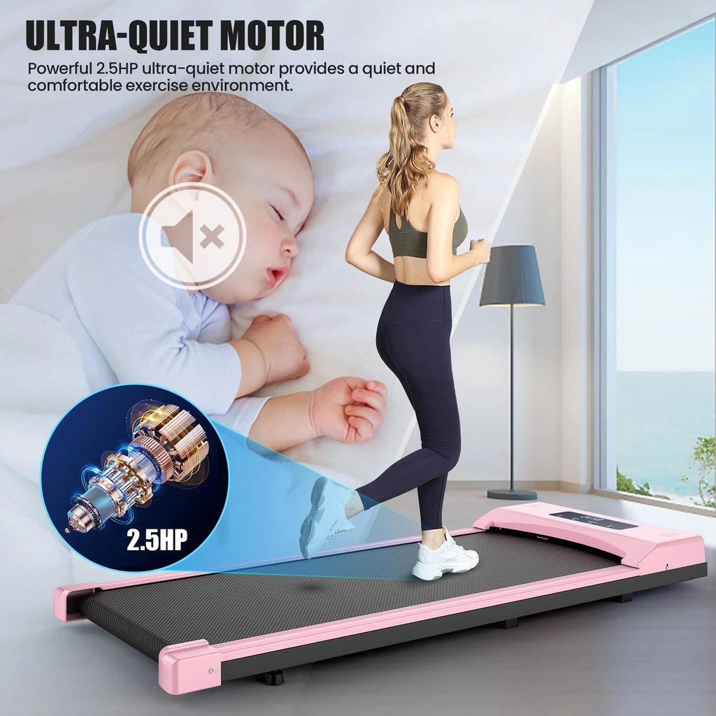 2.5Hp Portable Walking Pad with LED Display and Remote Control L8632