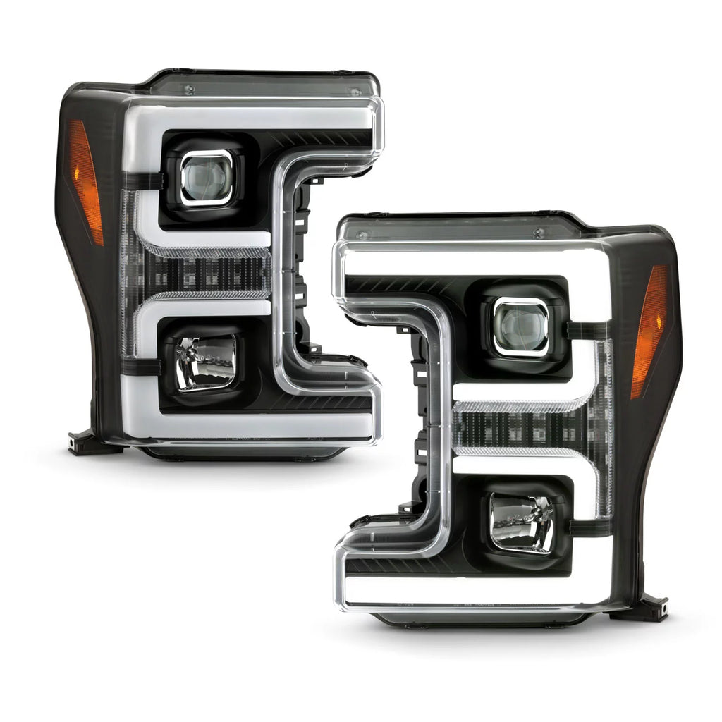 Fits 2017-2018 Ford F250 F350 F450 Superduty Black Projector Headlights B111