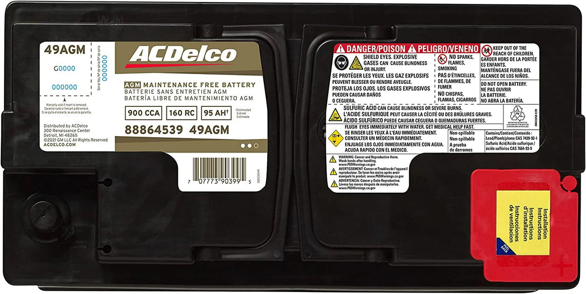 AGM Automotive Battery 12 Volts W873