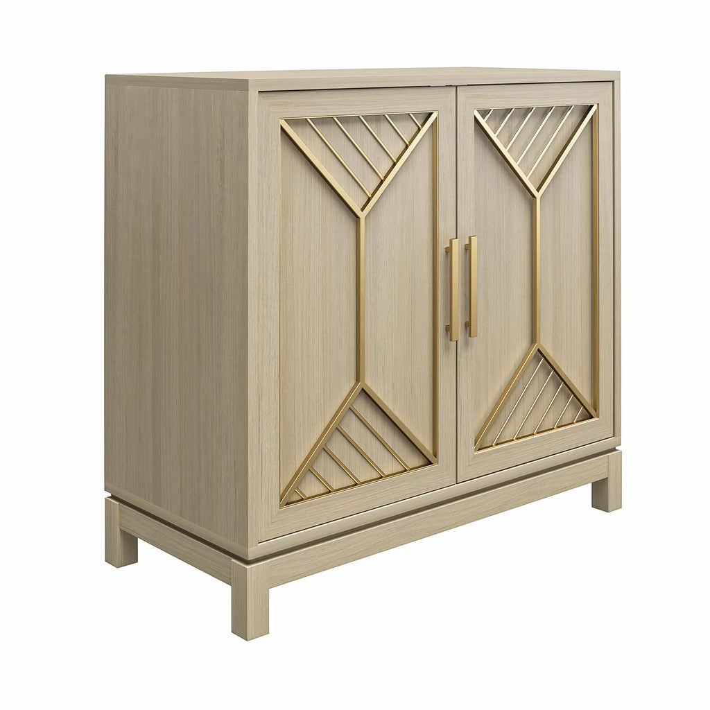 Pale Oak Accent Cabinet S159
