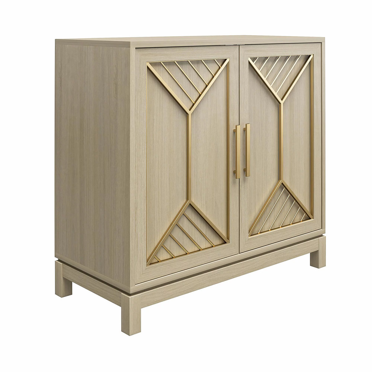 Pale Oak Accent Cabinet S159