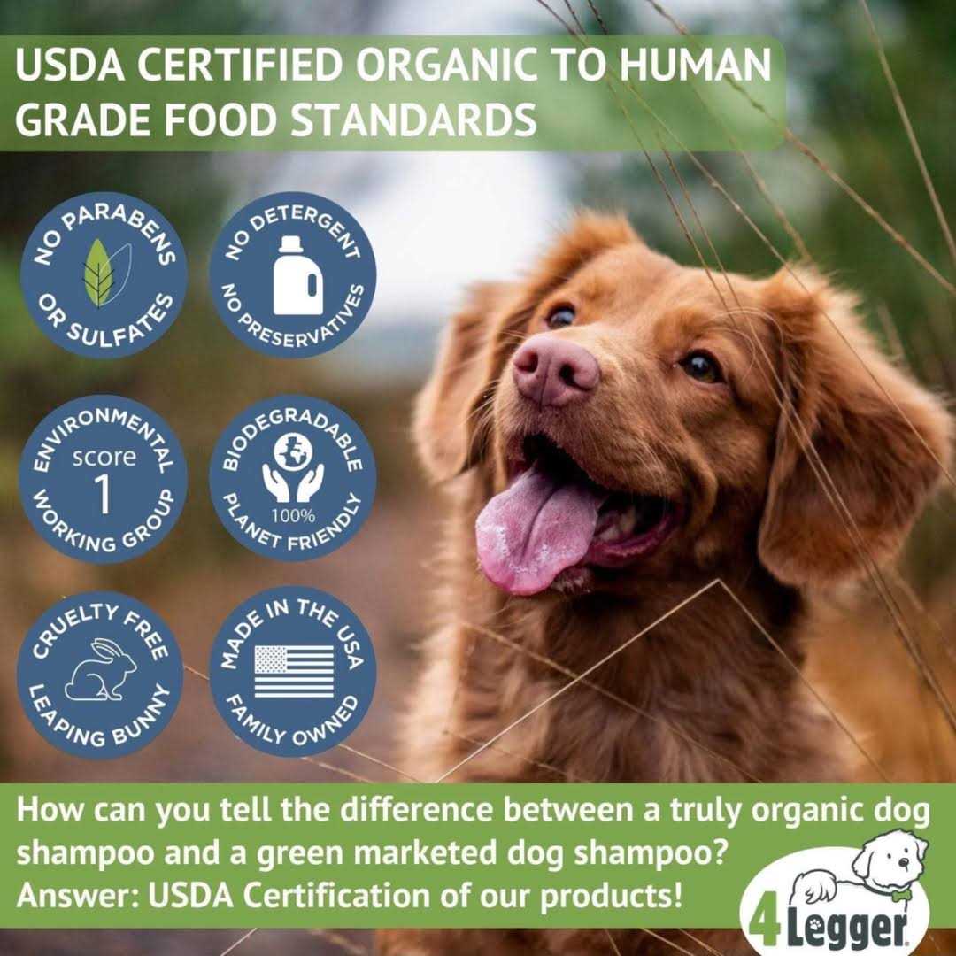 Certified Organic Hypoallergenic Dog Shampoo with Aloe and Lemongrass B58561