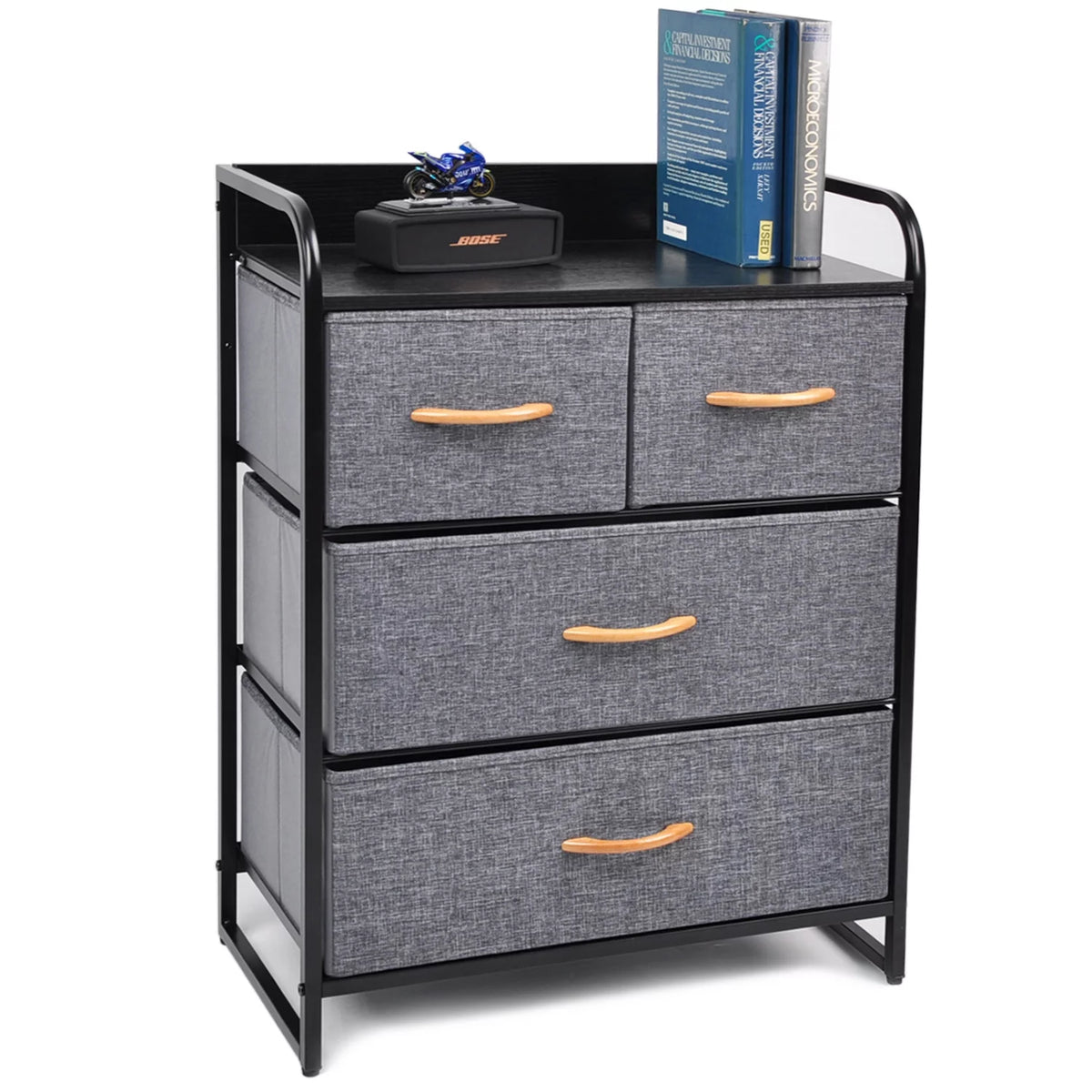 5 Drawer Fabric Dresser Storage Tower Cabinet O23017