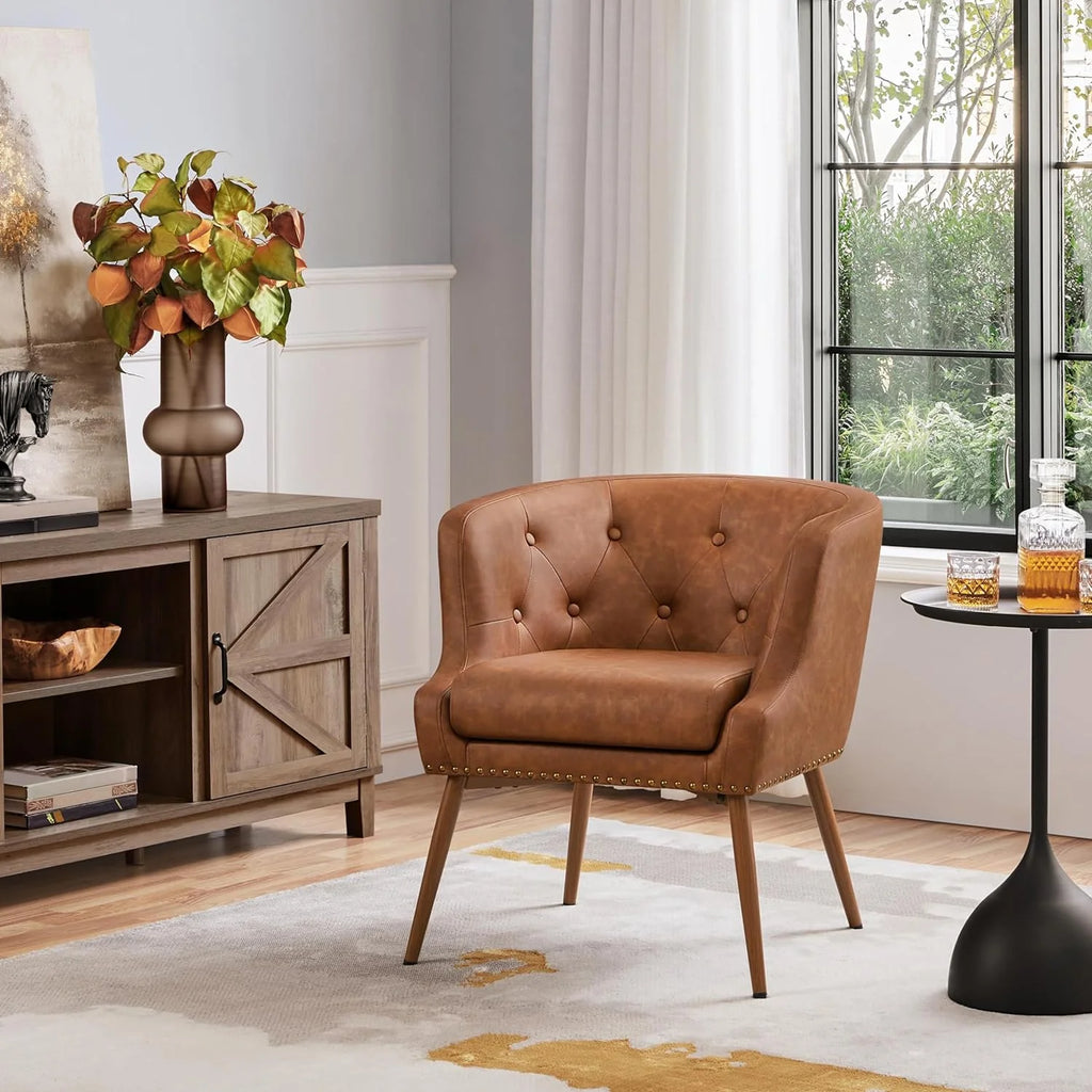 PU Leather Retro Armchair U28191