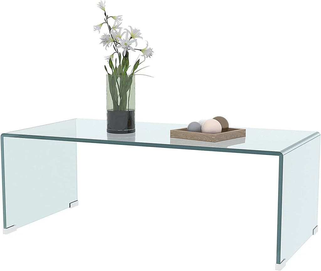 Clear Glass Coffee Table 39.37" x 19.5" H613