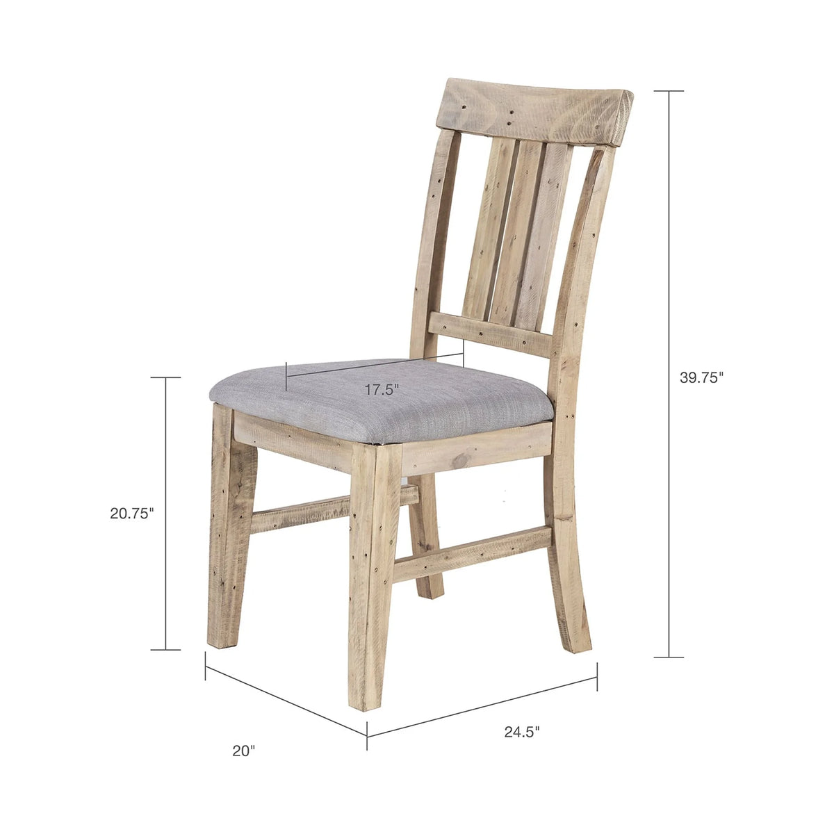 Set of 2 Natural Dining Side Chair A7703