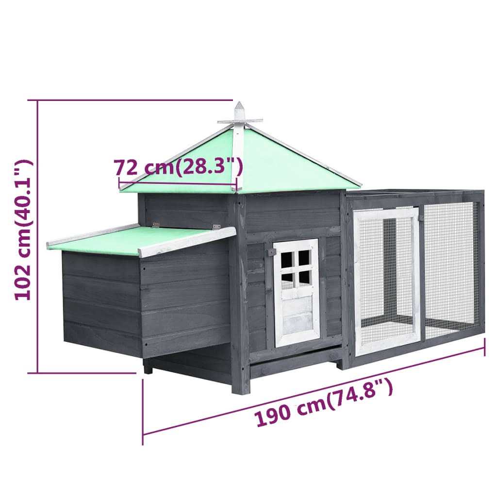 Chicken Coop with Nest Box E683062