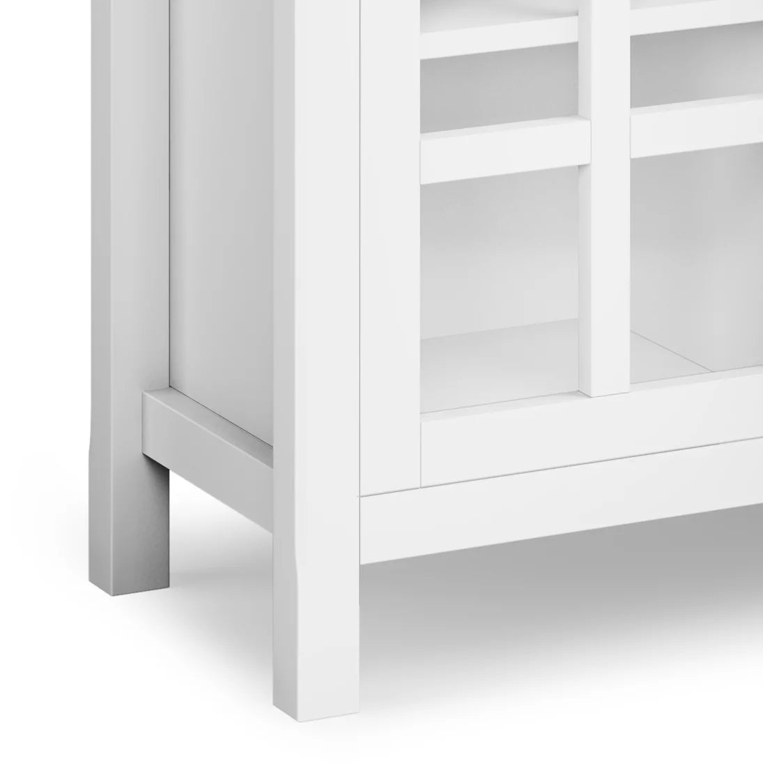 White Solid Wood 60 inch TV Media Stand X2277