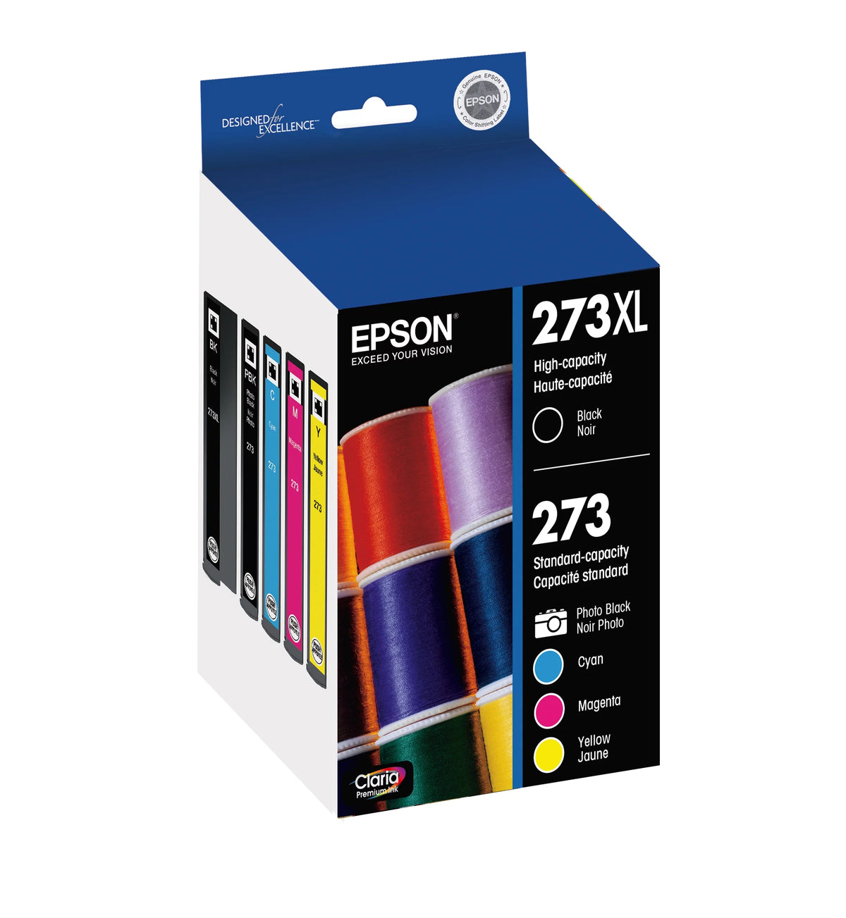 High Capacity Black & Standard Color Ink Cartridge Combo Pack F8220