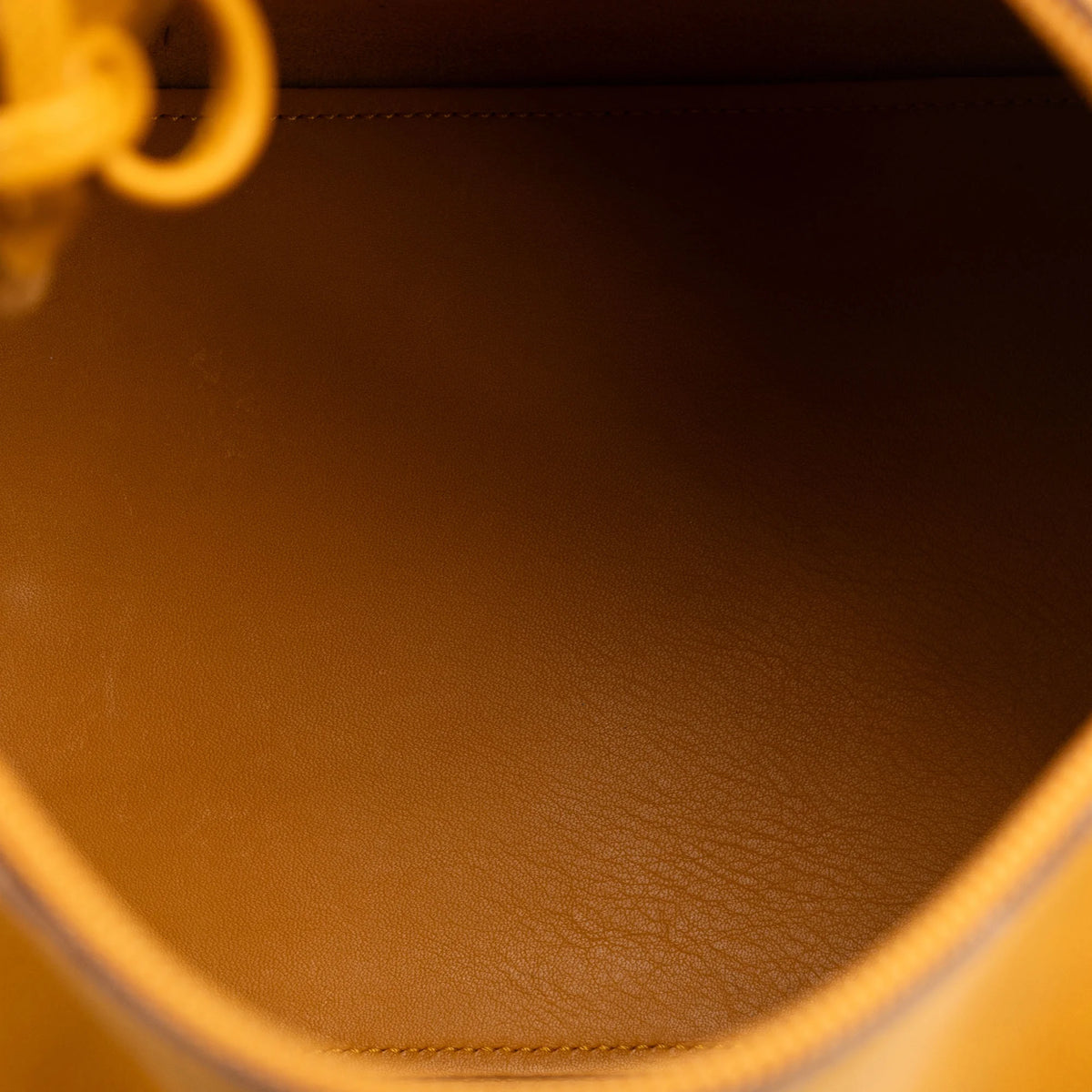 Yellow Calf Leather Top Handle Bag D5763
