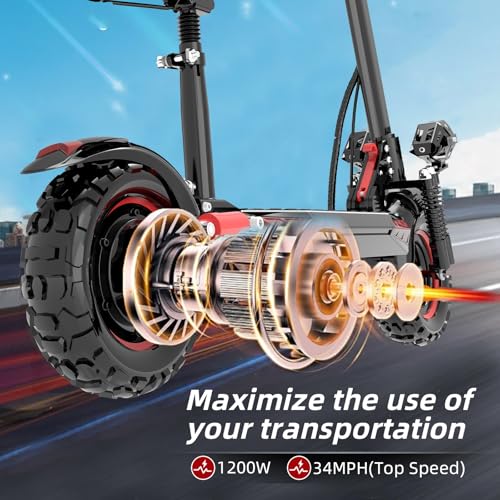 Folding Electric Scooter with 11" Off-Road Tires S39032