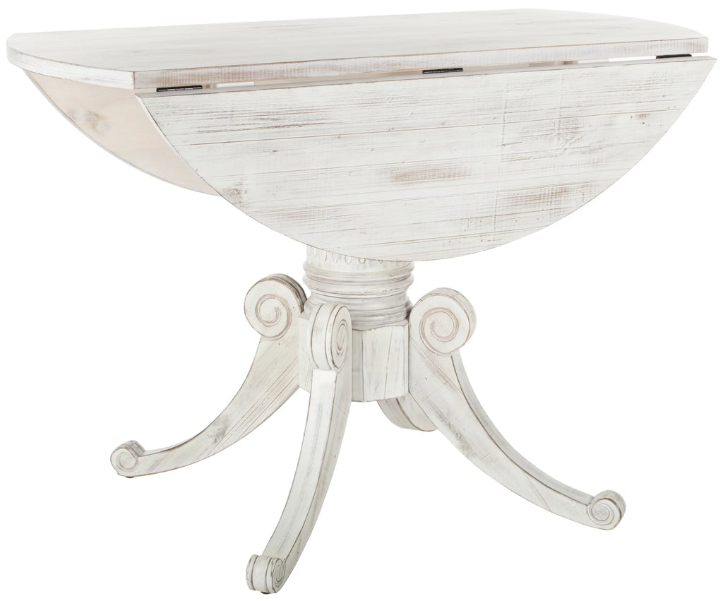 Antique White Foldable Leaf Dining Table Z2991