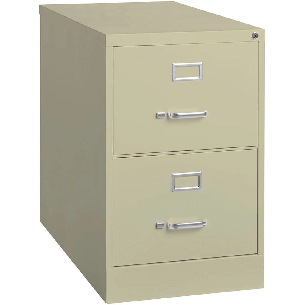 25" 2-Drawer Metal Legal Width Vertical File Cabinet in Beige P549