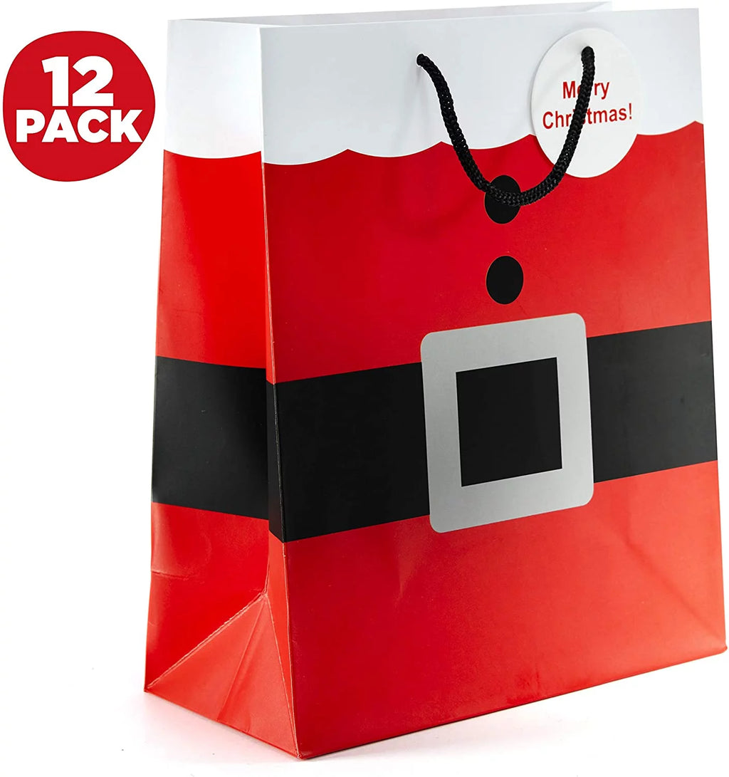 Christmas Gift Bags 12 Piece Pack with Handles B3966