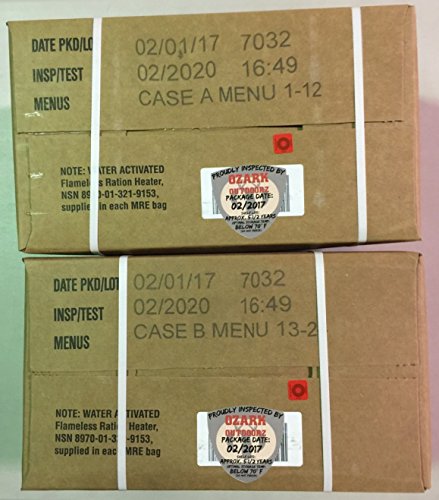 24 Meals Military Surplus Meal Ready to Eat P76267